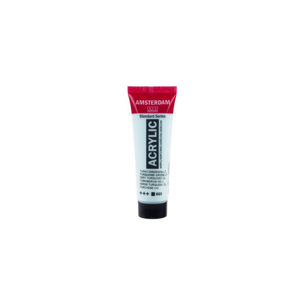 Amsterdam, Acrylic, Art & School, Paint, 20ml, 974510, Turquoise Green Light